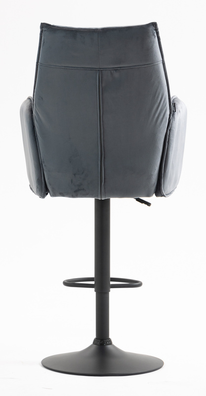 HR280W Grafit Modern Velúr Szék Fekete lábbal