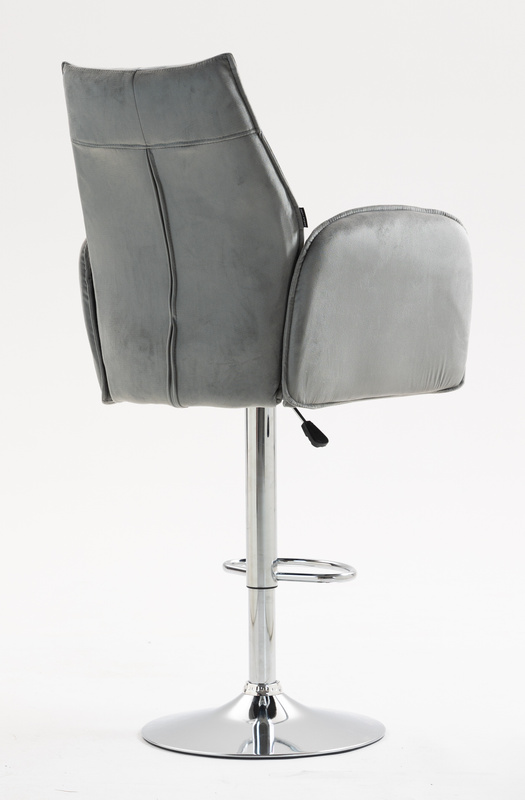 HR280W Acél Modern Velúr Szék Krómozott lábbal