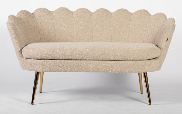FREY Latte modern boucle kanapé arany lábbal