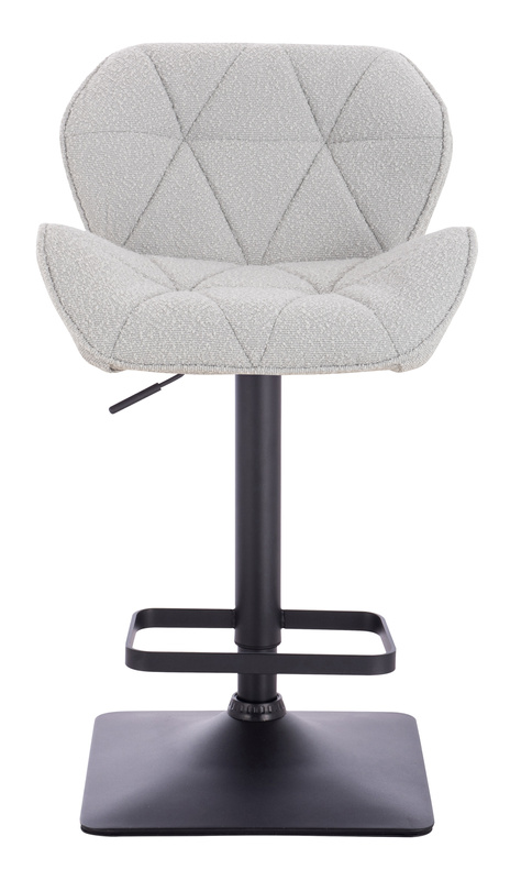 HR111KW Szürke modern boucle  szék fekete lábbal