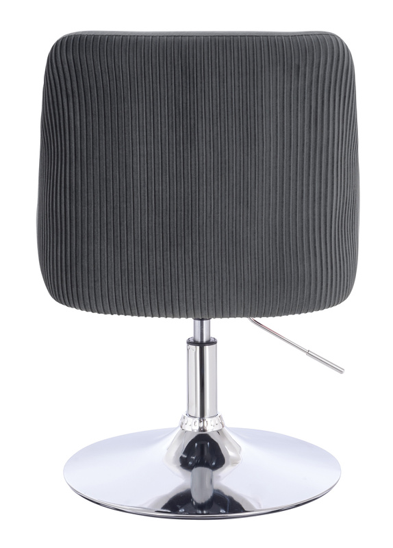 HR920N Grafit Modern Velúr Szék Krómozott lábbal