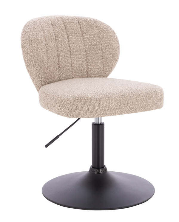 HR193N Latte modern boucle  szék fekete lábbal