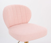 HR193N Púder Rózsaszín modern boucle  szék arany lábbal