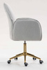 HR280K Szürke modern boucle szék arany lábbal