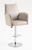 HR280W Latte Modern Velúr Szék Krómozott lábbal