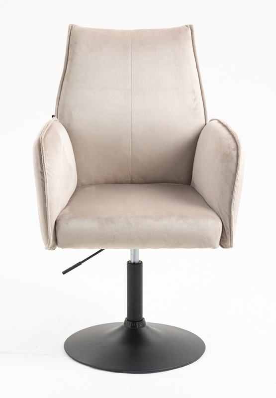 HR280N Latte Modern Velúr Szék Fekete lábbal