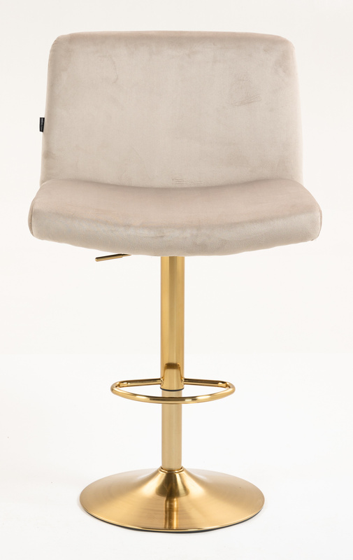 HR150W Latte Modern Velúr Szék Arany lábbal