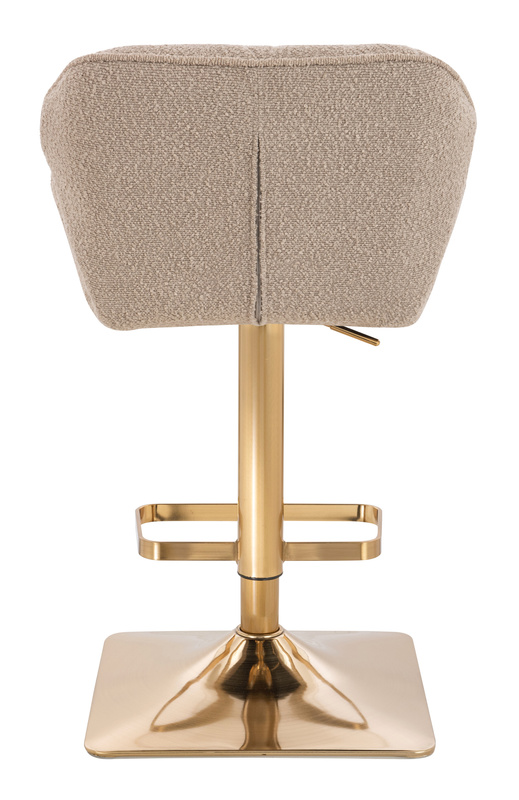 HR111KW Latte modern boucle szék arany lábbal