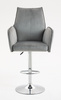 HR280W Acél Modern Velúr Szék Krómozott lábbal