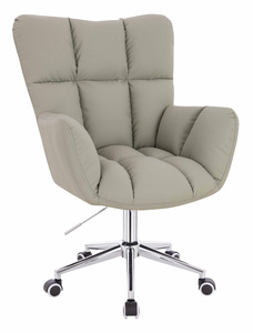 HR650K Len Szín Műbőr Premium Soft szék krómozott lábbal