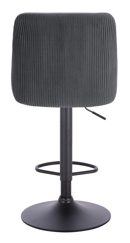 HR920W Grafit Modern Velúr Szék Fekete lábbal