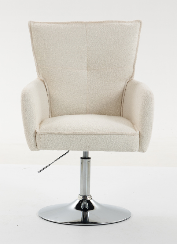 HR250N Krémszínű Bárány Szék Krómozott Lábbal