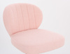 HR193CROSS Púder Rózsaszín modern boucle  szék fekete lábbal