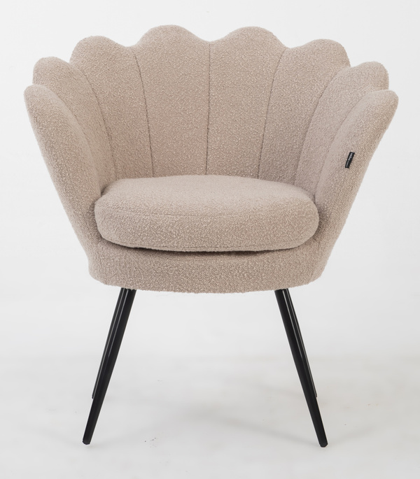 FREY Latte modern boucle szék fekete lábbal