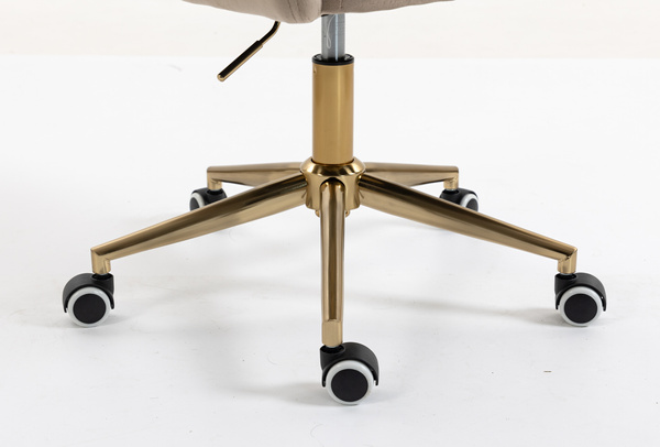 HR250K Latte modern velúr szék arany lábbal