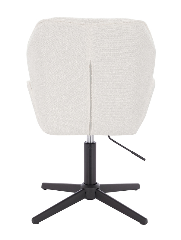 HR212CROSS Krémszínű modern boucle szék fekete lábbal