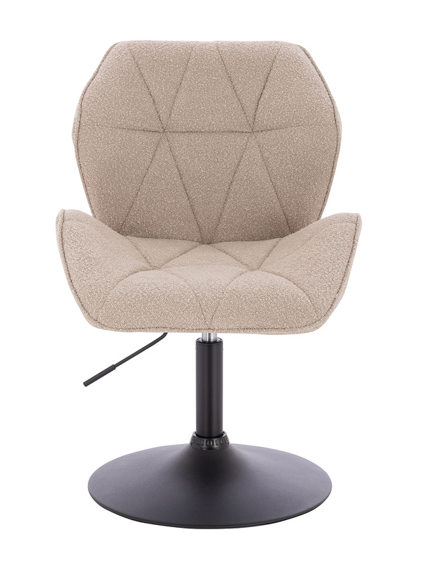 HR212N Latte modern boucle szék fekete lábbal