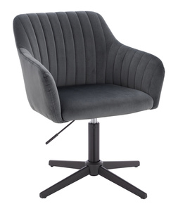 HR190CROSS Grafit Modern Velúr Szék Fekete lábbal