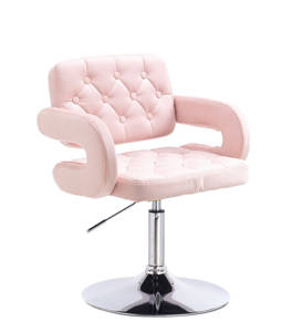 HR8403 Púderrózsaszín modern velúr szék