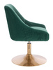 HR920N Sötétzöld Modern Velúr Szék Arany lábbal