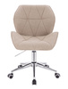 HR212K Latte modern boucle szék krómozott lábbal