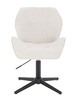 HR212CROSS Krémszínű modern boucle szék fekete lábbal