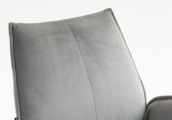 HR280W Acél Modern Velúr Szék Krómozott lábbal