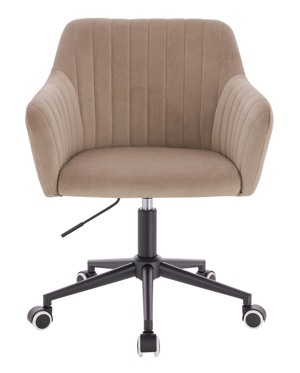 HR190K Latte Modern Velúr Szék Fekete lábbal