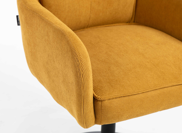 HR250N Curry Sárga Prémium Kordbársony Fekete Lábbal