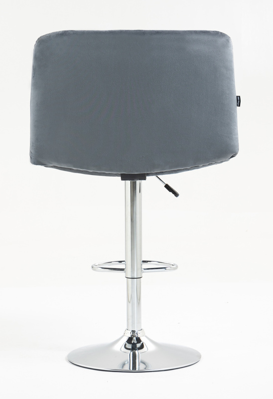 HR150W Grafit Modern Velúr Szék Krómozott lábbal