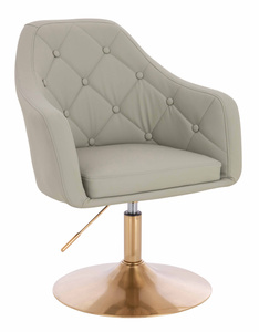 HR831N Len Szín Műbőr Premium Soft szék Arany lábbal