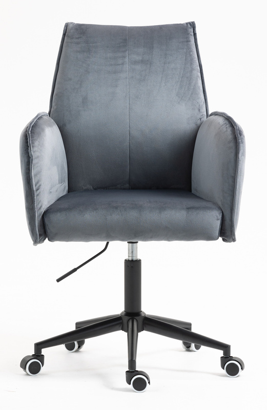 HR280K Grafit Modern Velúr Szék Fekete lábbal