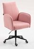 HR280K Púder Rózsaszín modern boucle szék fekete lábbal