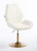 HR350N Krémszínű boucle velúr szék arany lábbal