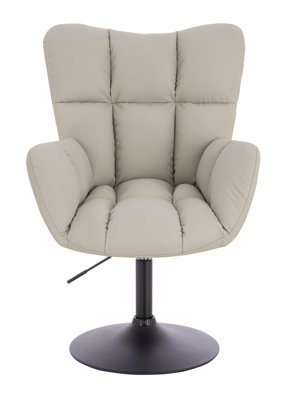 HR650N Ecru Műbőr Premium Soft szék fekete lábbal