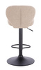 HR193W Latte modern boucle szék fekete lábbal
