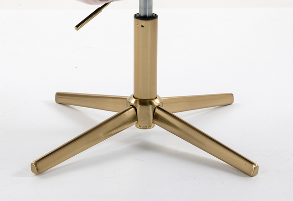 HR250CROSS Púder Rózsaszín modern velúr szék arany lábbal