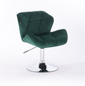HR111N Sötétzöld modern velúr szék