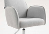 HR280K Szürke modern boucle szék krómozott lábbal