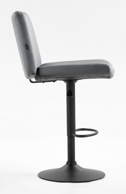 HR150W Grafit Modern Velúr Szék Fekete lábbal