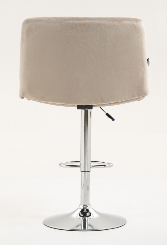 HR150W Latte Modern Velúr Szék Krómozott lábbal