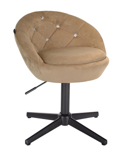 HR948CROSS Latte Modern Velúr Szék Fekete lábbal