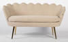 FREY Latte modern boucle kanapé arany lábbal