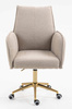 HR280K Latte modern boucle szék arany lábbal