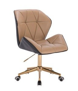 HR212K Karamell-fekete arany lábbal