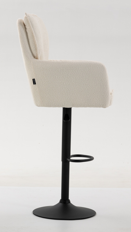 HR250W Krémszínű Bárány Szék Fekete Lábbal