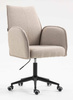 HR280K Latte modern boucle szék fekete lábbal