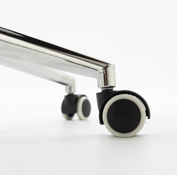 HR2055K Krémszínű Modern Műbőr Szék Krómozott lábbal