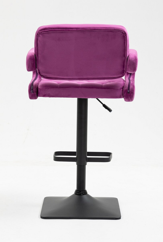 HR8403KW Fukszia modern velúr szék fekete lábbal
