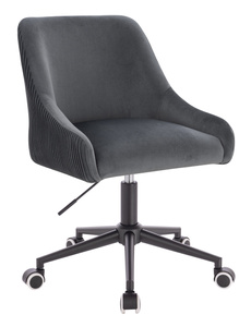 HR920K Grafit Modern Velúr Szék Fekete lábbal